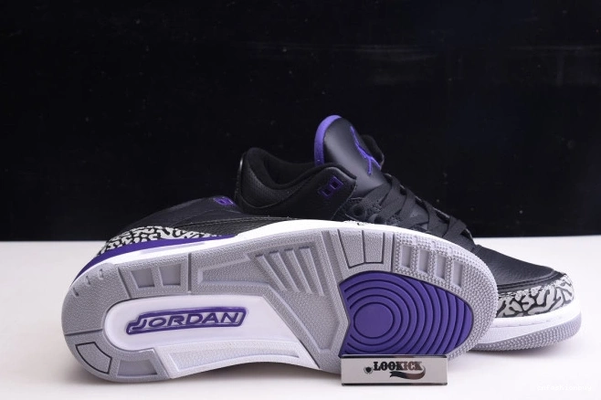 Jordan Black CT8532-050 Air Purple Retro Court 3 0825